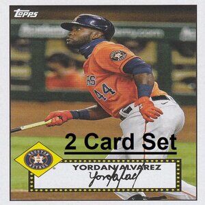 Yordan Alvarez (Houston Astros) MLB Card Collection - 2 Card Set
